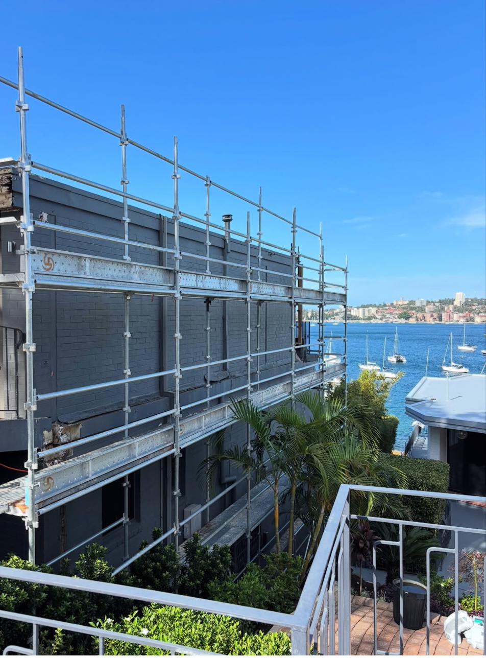 Blue Steel Scaffolds waterfront project Northern Beaches Sydney