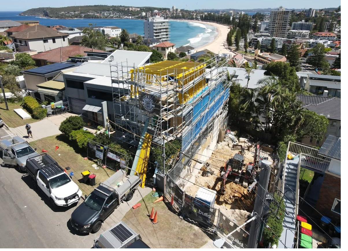 Scaffolding project Queenscliff Beach Northern Beaches Sydney